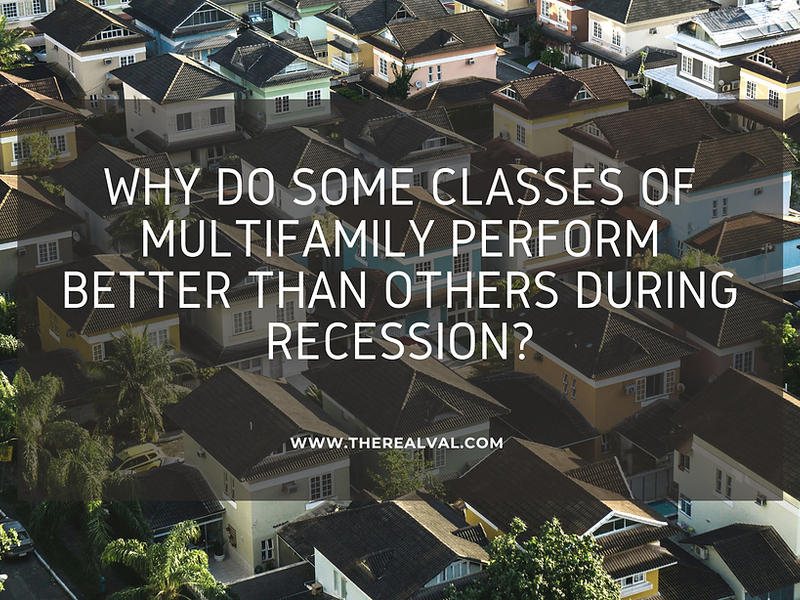 Why do some classes of Multifamily perform better than others during Recession?